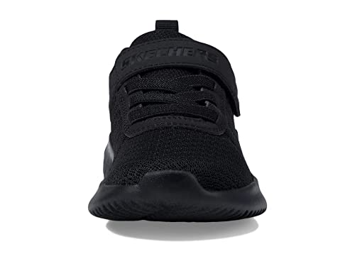 Skechers Kids Boys Bounder Sneaker, Black/Black, 1