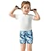 Sletend Marble Blue Girls’ Comfy Lined Shorts Lightweight & Skin-Friendly Cotton for All-Day Comfort Ideal for Travel Beach or Home Lounging Toddler Sizes