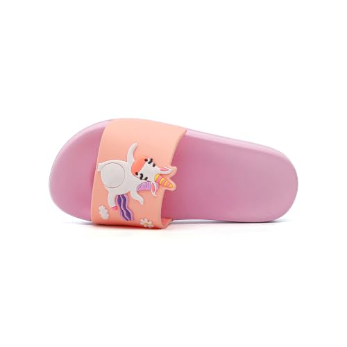 Image of MEMON Toddler Little Kids Dinosaur Beach /Pool /Shower Slides /Anti-Skid Home Bath Slippers /Cute Summer Outdoor Shoes for Girls and Boys