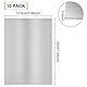 BENECREAT 10 STÜCKE 180x130mm Aluminiumplatte mit Schutz Film Silber Aluminium Übungsblätter für Schmuckherstellung Handprägung Prägen, 0,6 mm Dicke