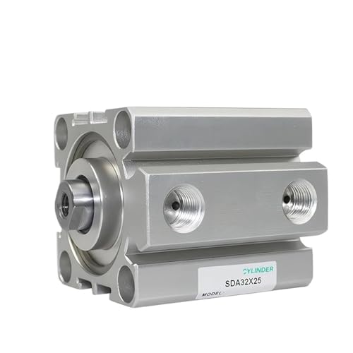 Vérin pneumatique aluminium SDA double effet compact alésage 63 80 100mm