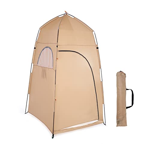 Tente de camping pour douche et vestiaire de plage nomade
