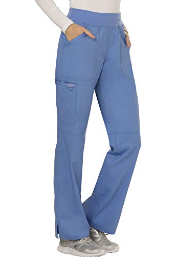 Image of Cherokee Women Scrub Pant with Straight Leg Pull-on Pant Medical Bottom with 4 Pocket & 2-Way Stretch Fabric - WW110