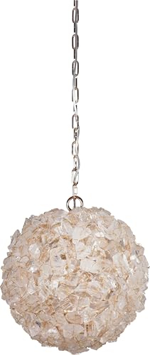 Craftmade Roxx 1 Light Large Pendant Gilded w/Quartz