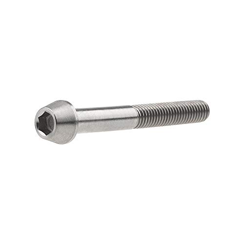 Image of Titanium Ti Bolt M5x9 16 18 20 25 30 35 40 45 50 55 60mm Tapered Head Screws Pack of 4 (M5x40mm, Normal Titanium)