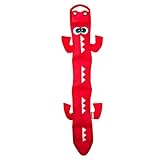 Fire Biterz Durable Tough Dog Toy Made With Firehose Material, Tough Plush Toy for Large Dogs by Outward Hound, Large, Red Dragon