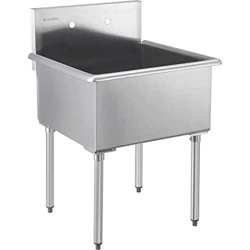 Global Industrial Stainless Steel Utility Sink, 24