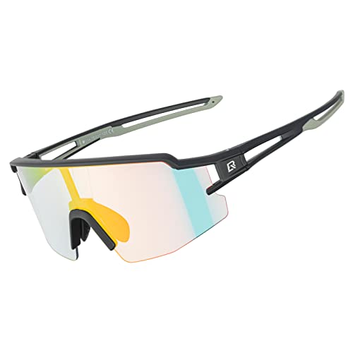 Image of ROCKBROS Photochromic Sports Sunglasses Professional Anti Fog - UV400 Goggles with Myopia Frame for Running Cycling Fishing