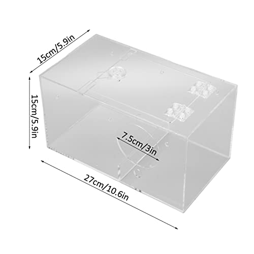 Image of Breeding Nest for Birds, Acrylic Bird Breeding Box Transparent Parrot Nesting Box with Standing Pole and Padding