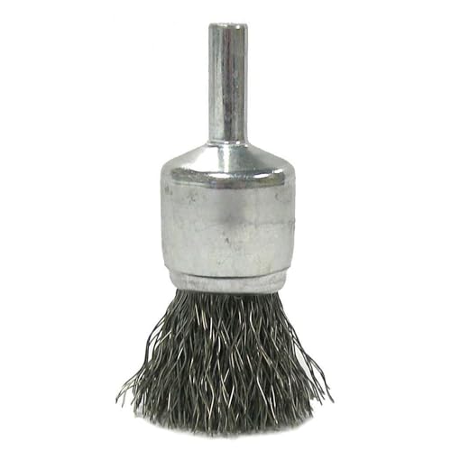 Image of Weiler 10006 3 /4 inch Crimped Wire End Brush, .0104 inch Steel Fill, Made in the USA