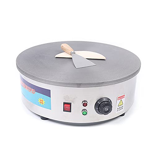 Crepes Maker, 2800 W, 45 Cm, Dispositivo Professionale Per Crepes, Piastra Per Crepes, Crepesmaker in Acciaio Inox, 220 V, Con Paletta Per Frittelle Frittelle