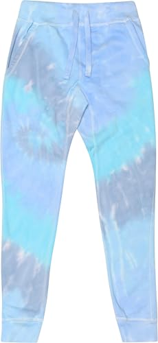 Jogging tie-dye bleu lagon femme taille S confortable