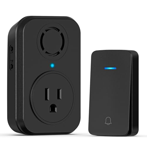 AIDA Wireless Doorbell, Self-powered Doorbell Extra Socket,