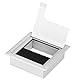 Schreibtischlochabdeckung, Aluminiumlegierung Rechteck -Kabel -Kabel -Kabel -Lochabdeckung, Kabellochabdeckung für Büro -PC -Schreibtischkabelkabel Organizer (Klein)