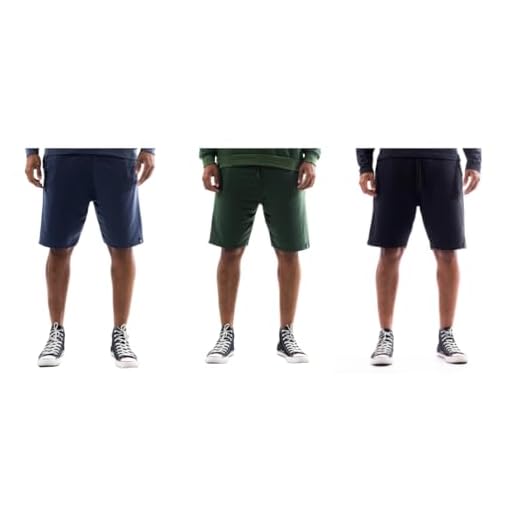 Kit 3 bermudas masculino short masculino moletom moletinho academia treino verão (GG)
