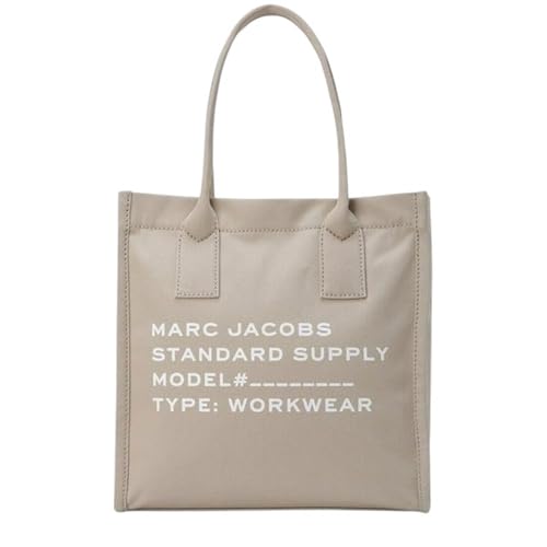 Marc Jacobs Bolsa de lona padrão com alça transversal grande, Bege, Large