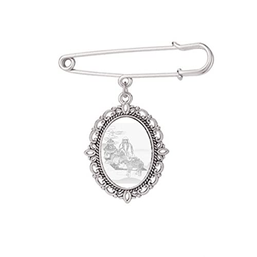 Broche Lao Tzu Dao China pour fixer un châle avec élégance lors de vos soirées