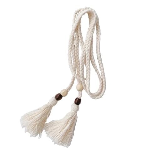 Braided Knotted Waist Belt 15PCS Women's Braided Knot Waist Rope - Fabric Belt with Tassels For clothes