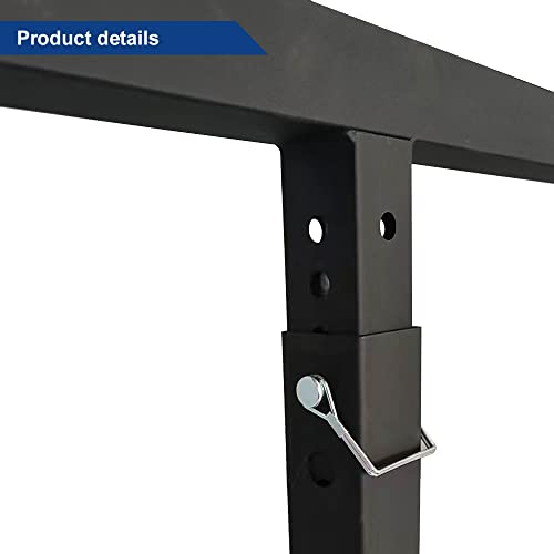 Boardroad Adjustable Steel Pickup Truck/Suv Bed Extender For Ladders Canoe Kayak Pipes Lumber Camping Gears Black Powder Coated W/Flag 750Lbs Capacity #TOP7