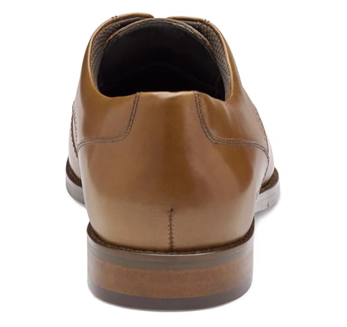 Johnston & Murphy Men's Lavoy Moc Toe Lace-Up Oxford, Tan Full Grain, 10.5 M3