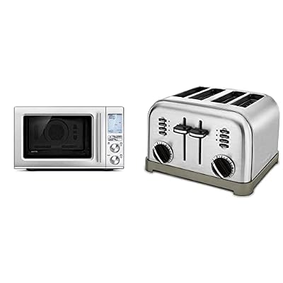 Breville Combi Wave 3-in-1 Microwave, Air Fryer, and Toaster Oven (CPT-180P1) Bundle