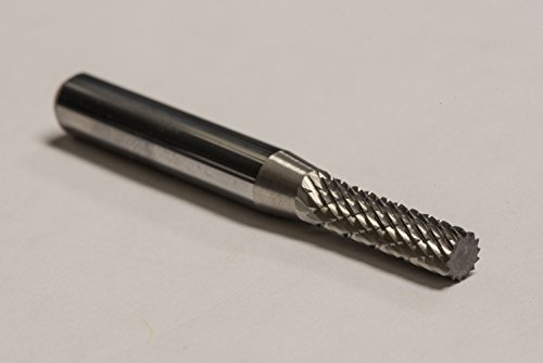 Fresa cilíndrica de carburo doble corte Alfa Tools miniatura 1