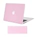 MOSISOMacBook Air 13 Inch Case (Release 2010-2017 Older Version), Plastic Hard Shell Case & Keyboard Cover Only Compatible MacBook Air 13 Inch (A1369 & A1466), Clear Pink