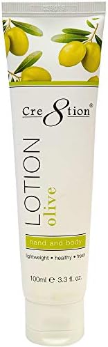 Cre8tion Spa Hand & Body Lotion Nourishing Skin Lotion Moisturizer From Dryness and Flaking 100 ml/fl. 3.3 oz (Olive)