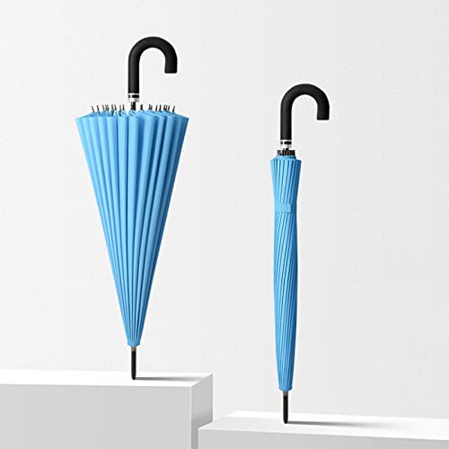 YZHY Large Golf Umbrella,24 Varillas para Mayor Resistencia,Muy Fuerte,A Prueba DE Viento,Estructura Reforzada con Fibra de Vidrio Unisex Paraguas clásicos Cover