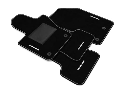 DHCarMats | Alfombrillas de Auto para J33p Renegade Desde 2014 Bordado | Alfombras de Auto Alfombra Compatible | Interior del Habitáculo - Conjunto de Alfombrillas para el Coche