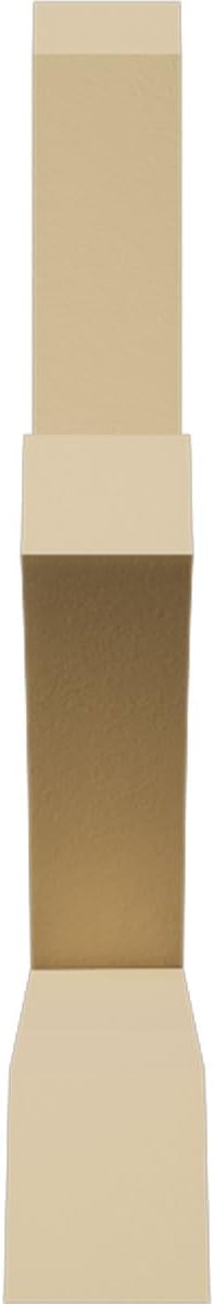 72"W x 30"H x 4"D x 4"F, 10/12 Pitch, Redmond Signature Urethane Gable Bracket, Primed Tan