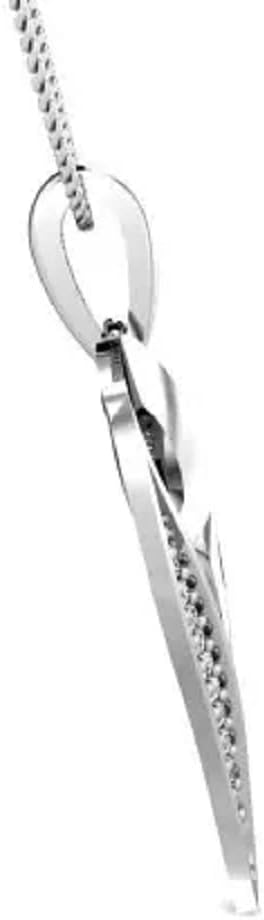 1 CT Round Colorless Moissanite Engagement Pendant, Wedding Bridal Pendant, Eternity Sterling Silver Solid Diamond Solitaire -Prong Anniversary Promise Gift for Her