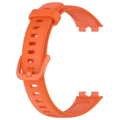 Panda Bobo For Huawei Band 8/Band 9 Replacement Silicone Sport Watch band Strap (Orange) - Image 3