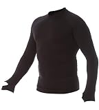 JRC 989893 Cesena Maglia Manica Lunga in Tessuto anatomico antiallergico Traspirante Unisex Uomo Donna per Sport Running Palestra, Nero (XXL)