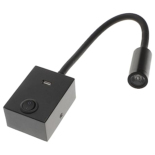 Ciieeo Bedroom Wall Lights Soft Tube Led Reading Lamp 360°Adjustable Eye Care Book Light for Bedside