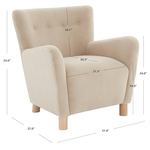 Sillón Plegable Chenilla Tan miniatura 3