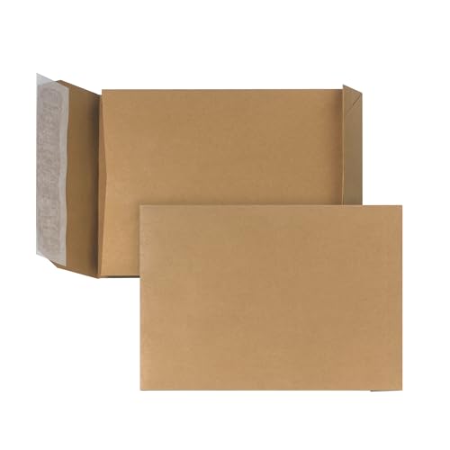 Bong Faltentaschen C5 (250 Stück) 229x162x30 mm | haftklebende Faltentaschen mit Klotzboden und Seitenfalte | Versandtaschen C5 aus braunem Kraftpapier | Umschläge 110g/m² | Braun Bong Faltentaschen C5 (250 Stück) 229x162x30 mm | haftklebende Faltentaschen mit Klotzboden und Seitenfalte | Versandtaschen C5 aus braunem Kraftpapier | Umschläge 110g/m² | Braun