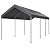 10 x 20 FT Heavy Duty Carport, All-Weather Car Canopy Shelter with Reinforced Steel Frame, Portable Garage Tent for SUV, Truck, Boat & Outdoor Events, UV Resistant Waterproof Cover, Gray
