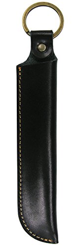 プルームテック ケース 1本 挿し 収納 栃木レザー 本革 ploom tech 黒 ブラック ひも カラビナ付き D4-BK 受注生産品