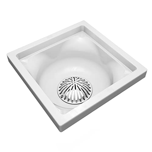 Zurn - FS12-6-PV2-FS12 salida de 2', fregadero de piso de sumidero de 6' con colador de cúpula