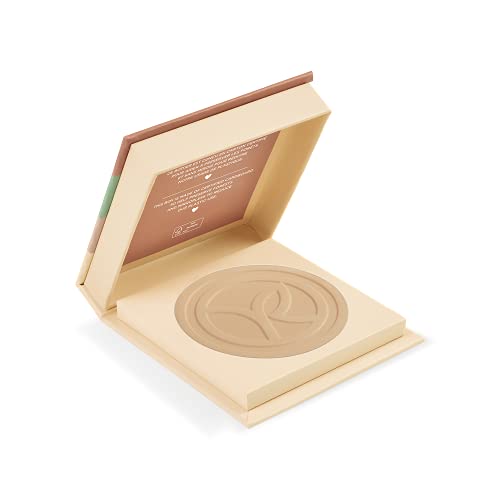 Yves Rocher COULEURS NATURE - Polvere compatta beige 100, texture vellutata per una perfetta fusione con la pelle, 1 barattolo da 10 g