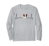 Photo Gallery papillon heartbeat funny papillon owner, amante dei cani maglia a manica Photo Gallery papillon heartbeat funny papillon owner, amante dei cani maglia a manica