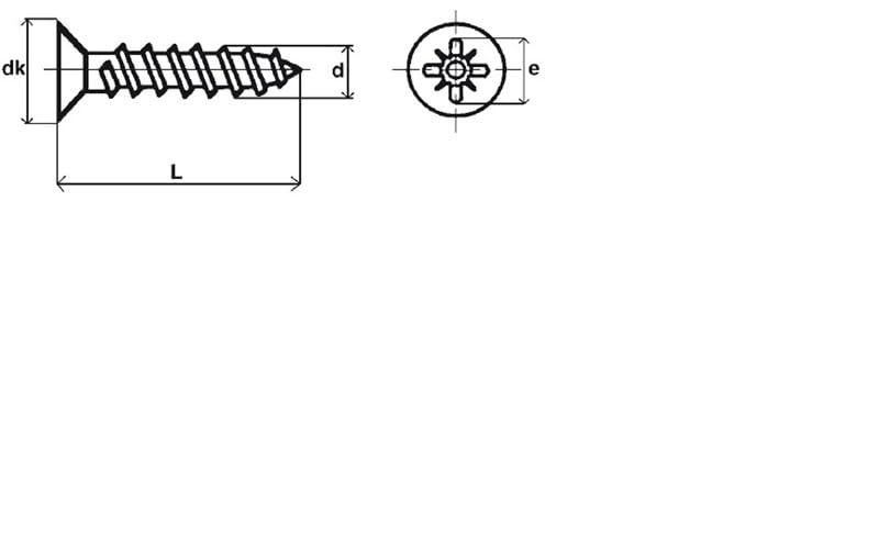 Vis pour panneaux agglomérés tête fraisée Pozidriv® Inox A2-4,5 x 30 mm- Vendu par 200