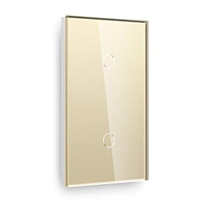 BSEED GL157 Touch Lichtschalter Gold 2-Fach
