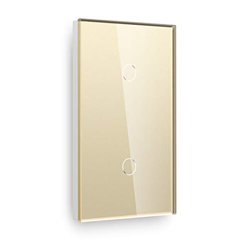 BSEED GL157 Touch Lichtschalter Gold 2-Fach
