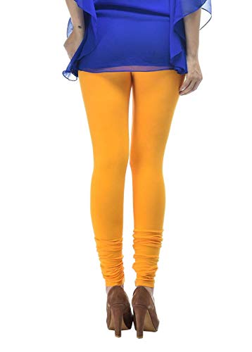 Image of Frenchtrendz Women's Cotton Spandex Stretchable Mid Rise Slim Fit Churidar Leggings Pull On