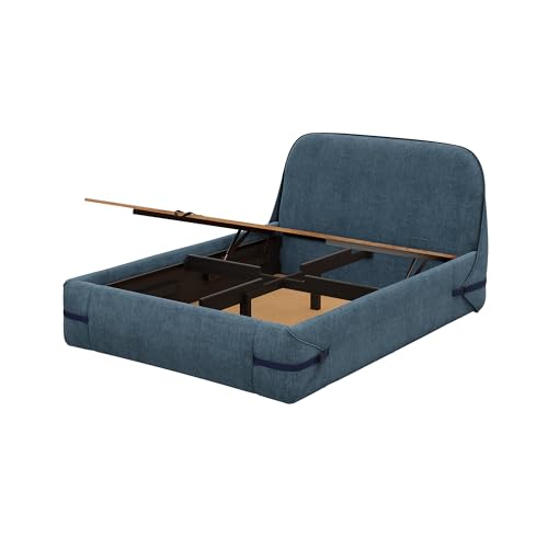 Image of Wakefit Hibernis Queen Size Hydraulic Storage Upholstered Bed