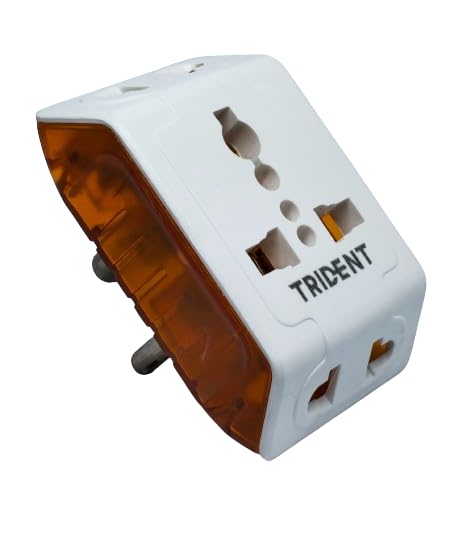 Trident Electric Co.| 3 Pin Multi Plug Socket-Universal Travel Adapter 3 Way Plug Extension for Home Office Travel-6A-250V (2pin/3pin Plug-Pack of 3)-image-39