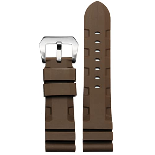 Bracelet silicone 24mm étanche et souple pour montres PAM111 et PAM0061