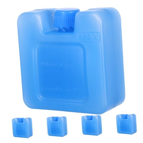 ledmomo 5個 氷 クリスタル 冷却 ボックス 冷却 ブロック 冷凍庫 ブロック 食品 保存 氷 クーラー スティック 保存 バッグ 冷凍庫